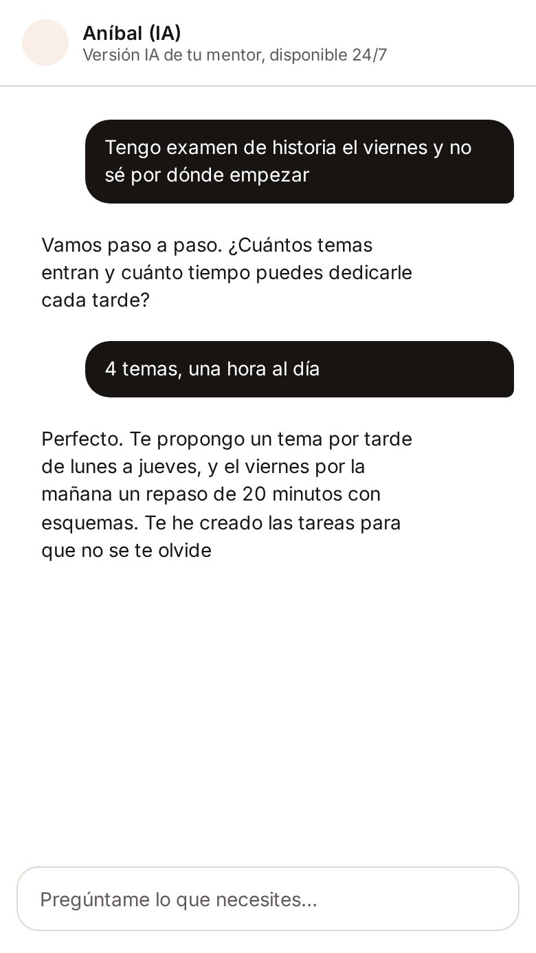 Chat con la IA del tutor